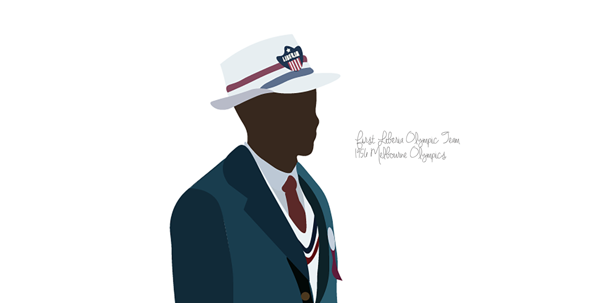 1956 Olympian Illustration