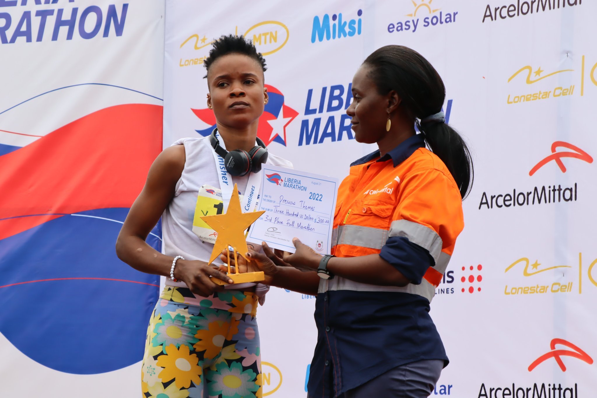 Precious Thomas_Full Marathon 3rd Place