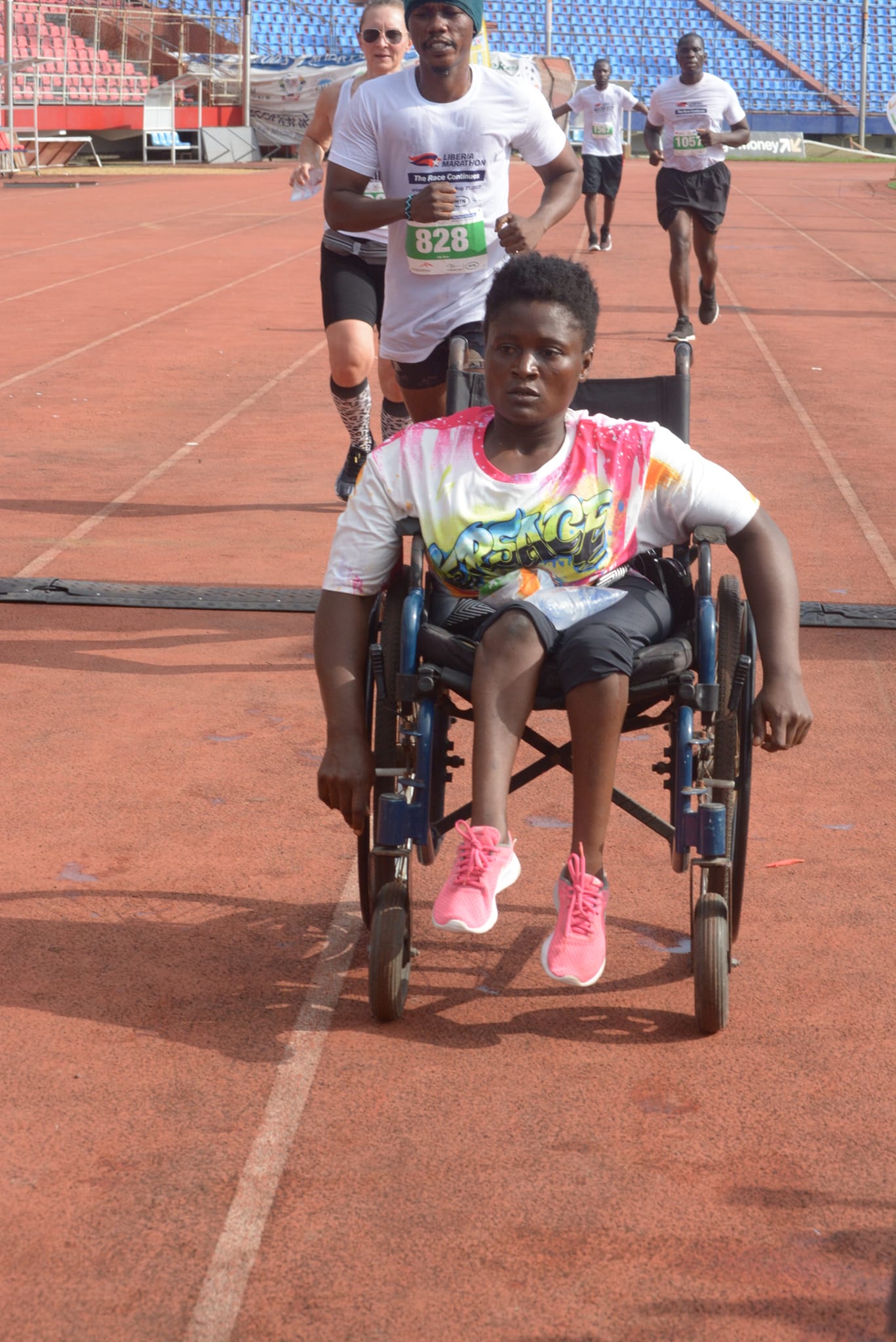 Liberia Marathon (wheelchair 10K_Sally Conteh photo)