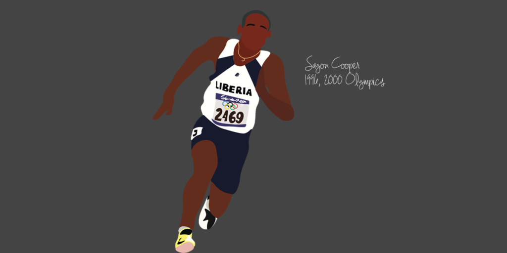Sayon Cooper 2000 Olympic Illustration