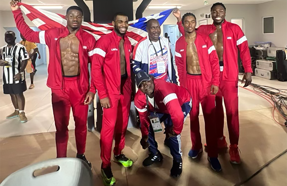 Liberia's Men's 4x100 bronze medal winners at African Games