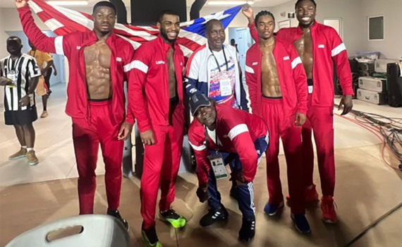Liberia's Men's 4x100 bronze medal winners at African Games