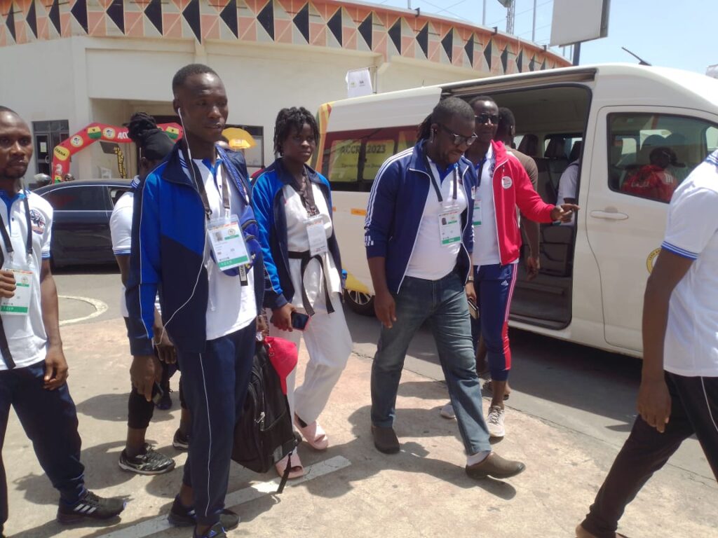 Taekwondo team in Ghana
