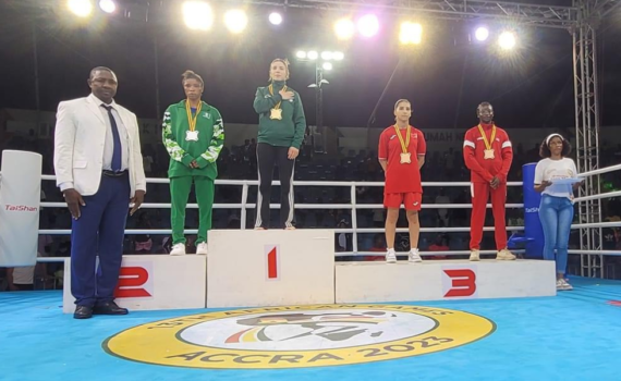 Liberia Boxing takes bronze at African Games.