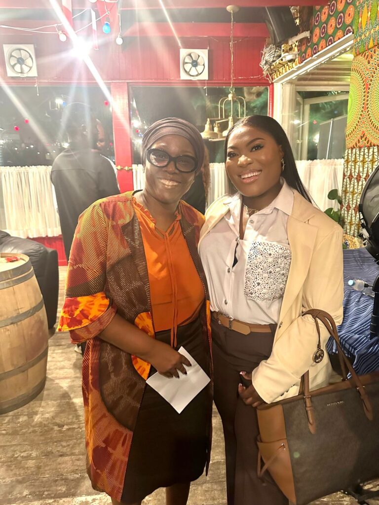 GTL Bastille Day 2024 Thomas with Liberia Minister of Foreign Affairs H.E. Madame Sara Beysolow Nyanti.