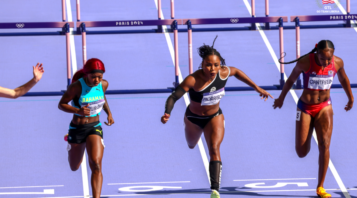 Ebony Morrison Paris2024 Women's 100mH Round 1