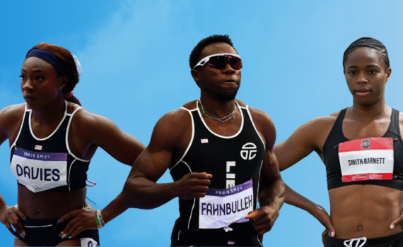 Thelma Davies, Joseph Fahnbulleh, Destiny Smith-Barnett; Team Liberia.