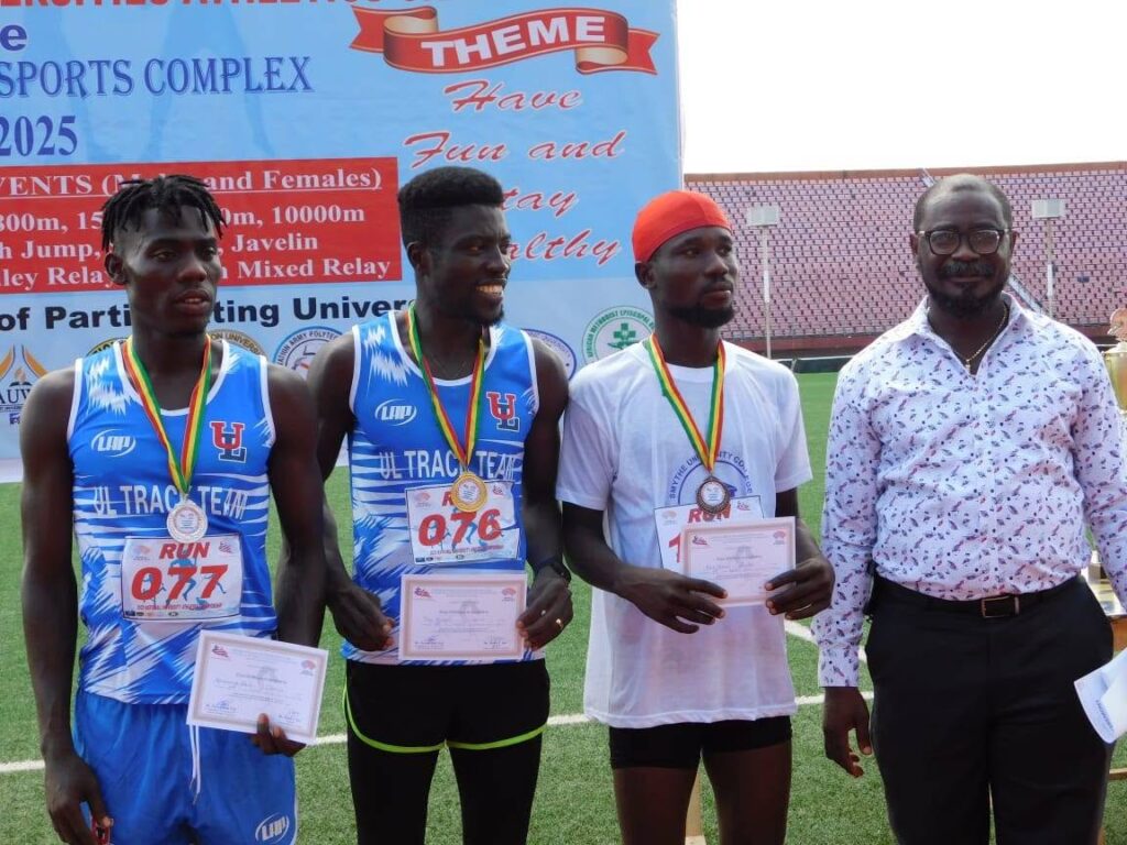 Men's 2025 National Universities Athletics Championship 400m winners.